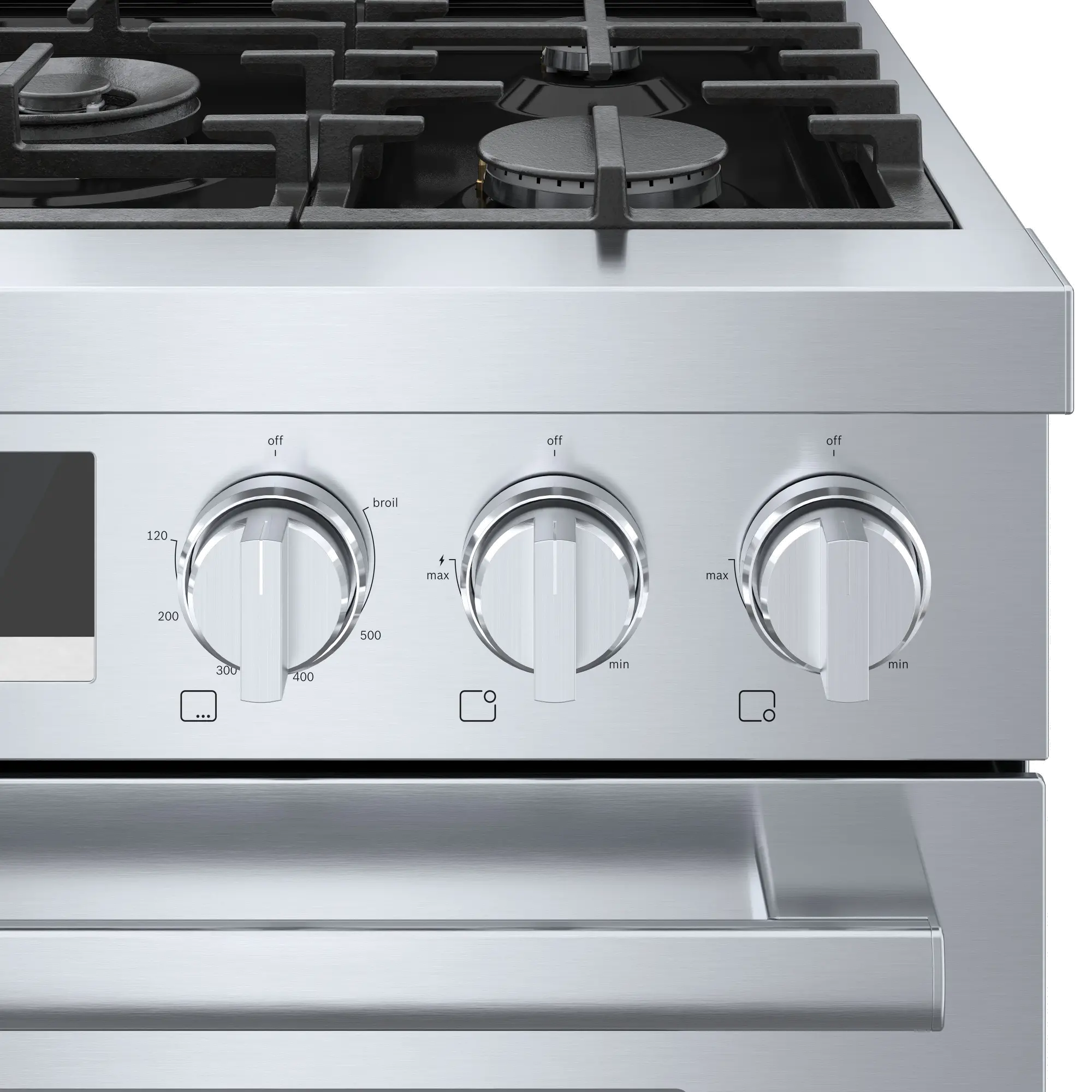 HGS8055UC Bosch 30 Inch 800 Freestanding Gas Range - 3.6 cu. ft., Stainless Steel-8