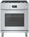 HGS8055UC Bosch 800 Series 3.7 cu ft Gas Range - Stainless Steel 30 Inch