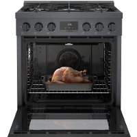 HGS8045UC Bosch 30 Inch 800 Freestanding Gas Range - 3.6 cu. ft., Black Stainless Steel-3