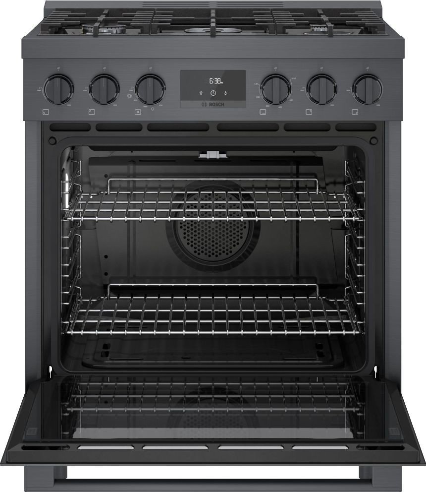 HGS8045UC Bosch 30 Inch 800 Freestanding Gas Range - 3.6 cu. ft., Black Stainless Steel-5