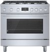 HGS8655UC Bosch 800 Freestanding Gas Range - 36 Inch, Stainless Steel