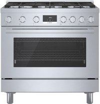 HGS8655UC Bosch 800 Freestanding Gas Range - 36 Inch, Stainless Steel-1