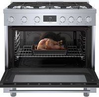 HGS8655UC Bosch 800 Freestanding Gas Range - 36 Inch, Stainless Steel-2