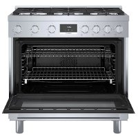 HGS8655UC Bosch 800 Freestanding Gas Range - 36 Inch, Stainless Steel-3
