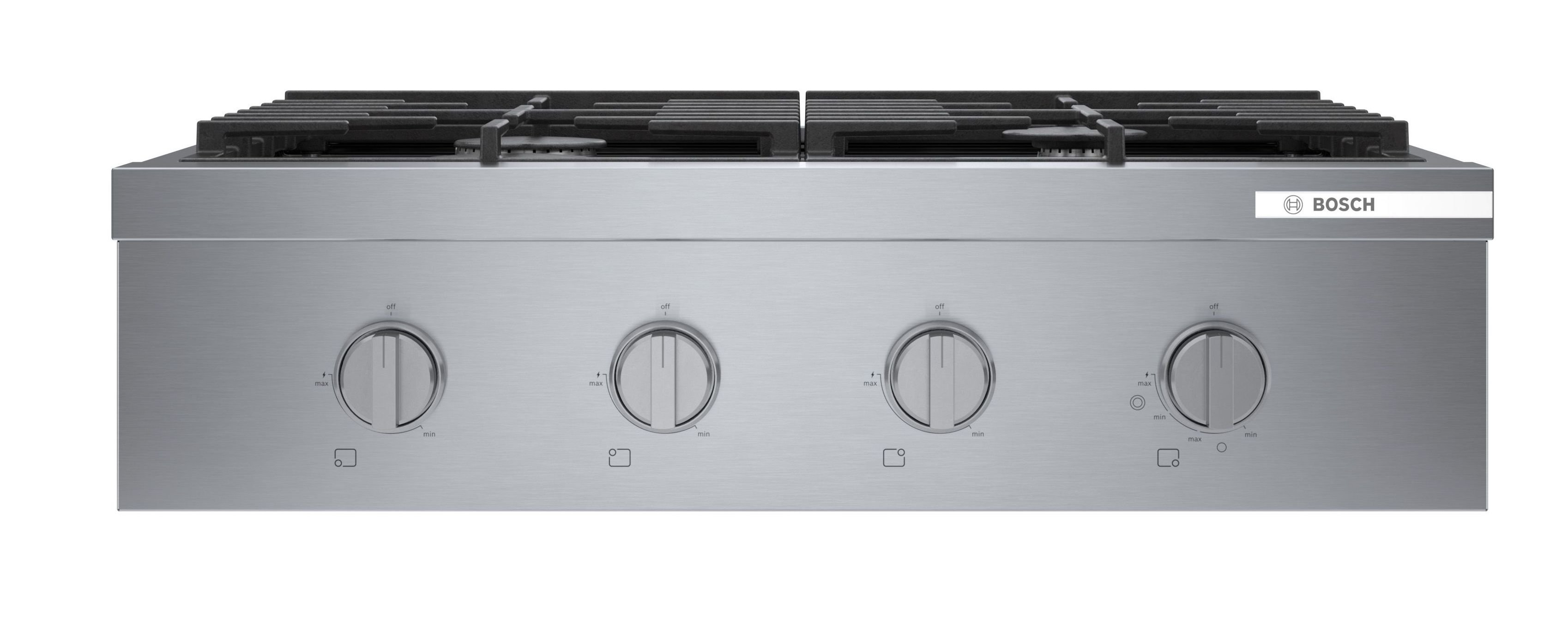 RGM8058UC Bosch 800 Series 30 Inch Gas Rangetop - Stainless Steel-5