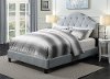 Clearance Light Gray Mist Queen Upholstered Bed - Modern Eclectic