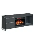 Modern Minimalist Electric Fireplace TV Console