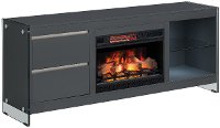 Modern Minimalist Electric Fireplace TV Console