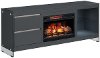 Modern Minimalist Electric Fireplace TV Stand MANTLE - Biscayne