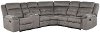 Gray 3 Piece Reclining Sectional with Console - Keystone
