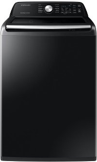 WA45T3400AV Samsung Top Load Washing Machine with Active Waterjet - 4.5 cu. ft. Black Stainless Steel