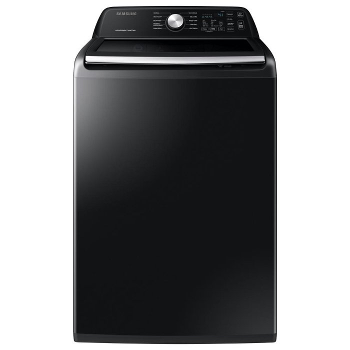 WA45T3400AV Samsung Top Load Washing Machine with Active Waterjet - 4.5 cu. ft. Brushed Black