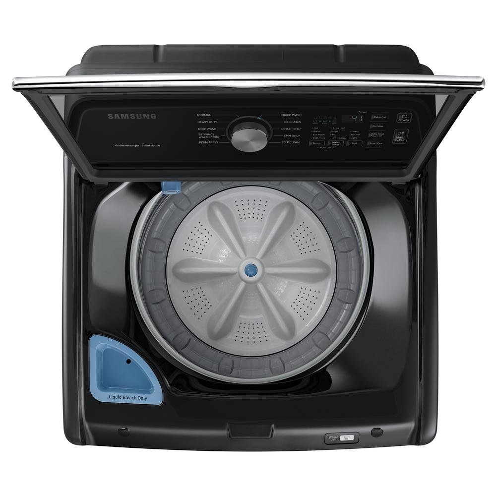 WA45T3400AV Samsung Top Load Washing Machine with Active Waterjet - 4.5 cu. ft. Brushed Black-2