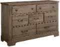 Rustic Trail Stone Gray Dresser