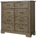 Rustic Trail Stone Gray Linen Chest