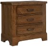 174-227 Rustic Contemporary Amber Brown Nightstand - Rustic Trail