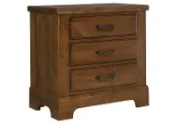 Rustic Trail Amber Brown Nightstand