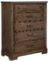 170-115 Rustic Mink Brown Chest of Drawers - Rustic Trail