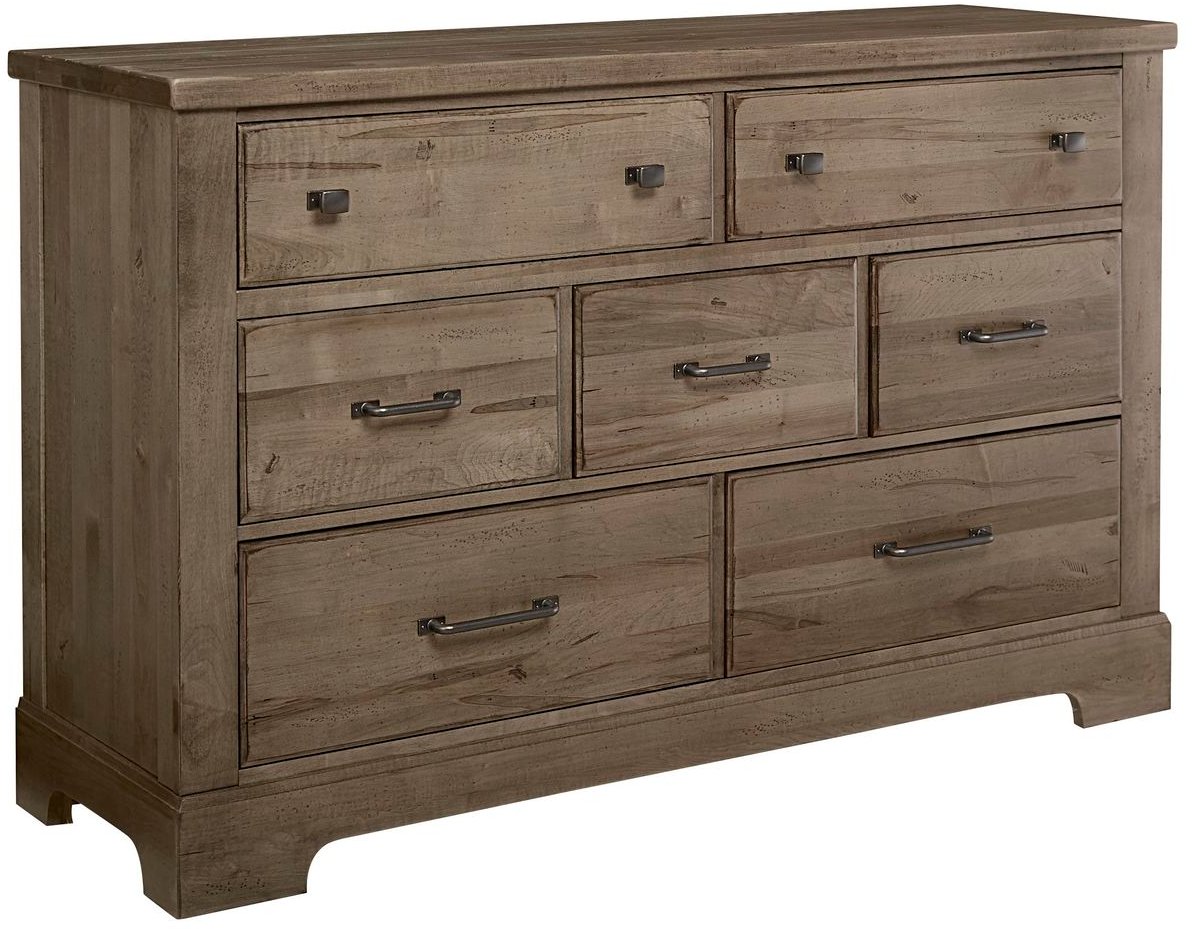 Rustic Stone Gray 4 Piece King Bedroom Set - Rustic Trail-3
