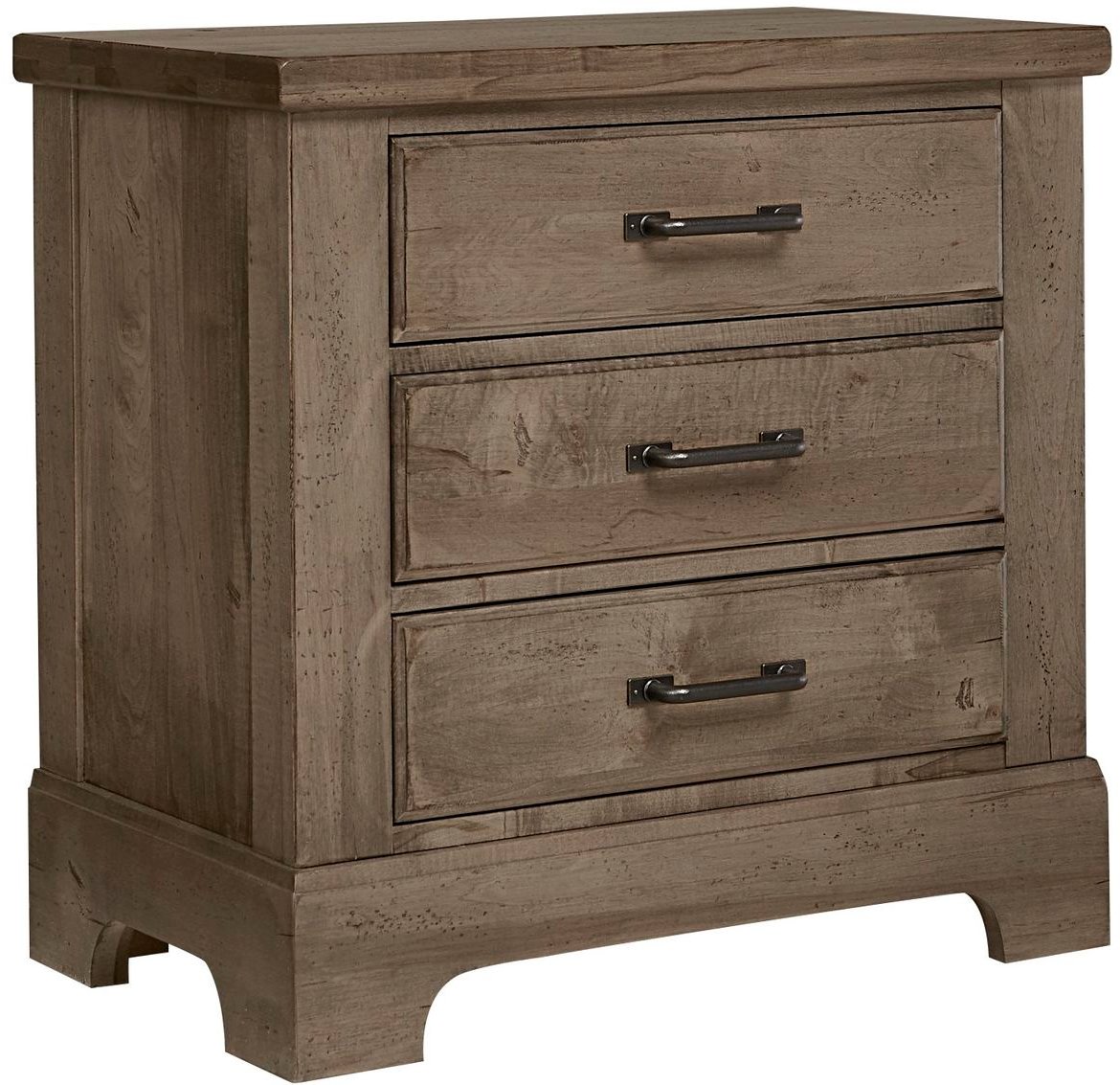 Rustic Stone Gray 4 Piece King Bedroom Set - Rustic Trail-4