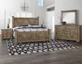 Rustic Trail Stone Gray 4 Piece King Bedroom Set