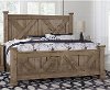 KIT Rustic Stone Gray Queen Bed - Rustic Trail