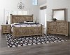 KIT Rustic Stone Gray 4 Piece Queen Bedroom Set - Rustic Trail