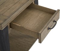 Industrial White Oak and Metal End Table - Butler-5