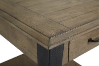 Industrial White Oak and Metal End Table - Butler-8