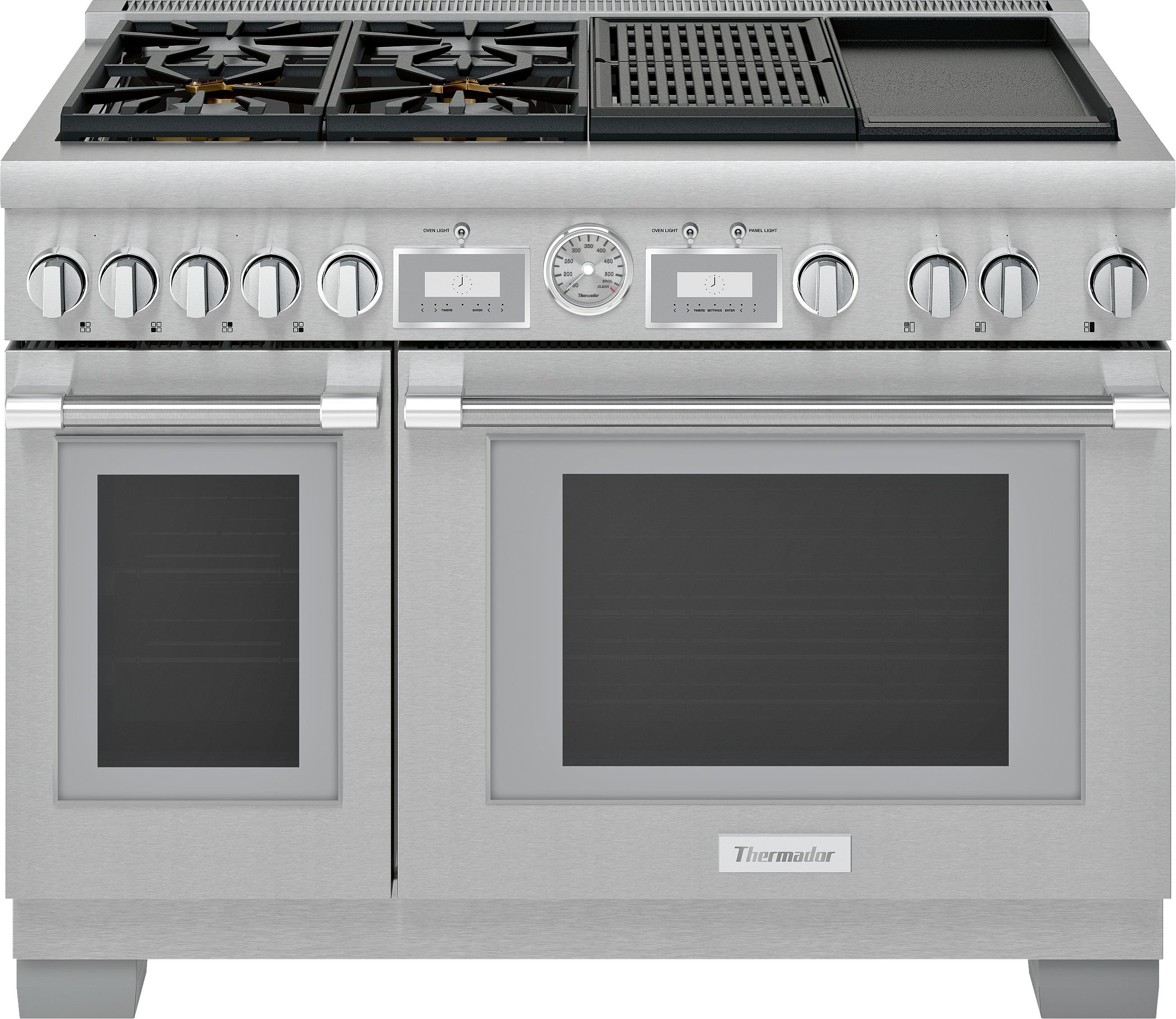 PRD484WCGU Thermador Dual Fuel Pro Grand Smart Range with Double Oven - 48 Inch, Stainless Steel-1