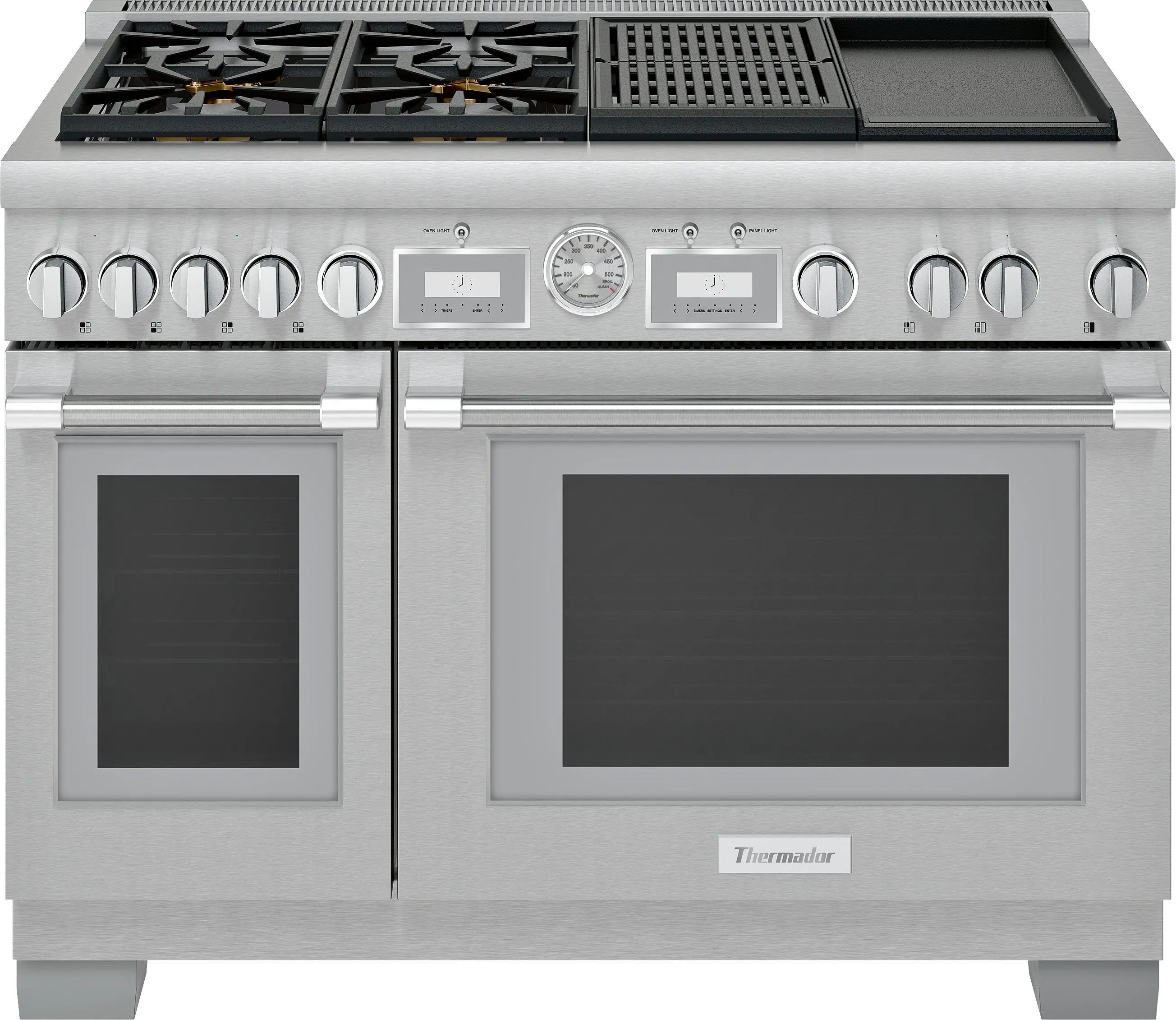 PRD484WCGU Thermador Dual Fuel Pro Grand Smart Range with Double Oven - 48 Inch, Stainless Steel-1