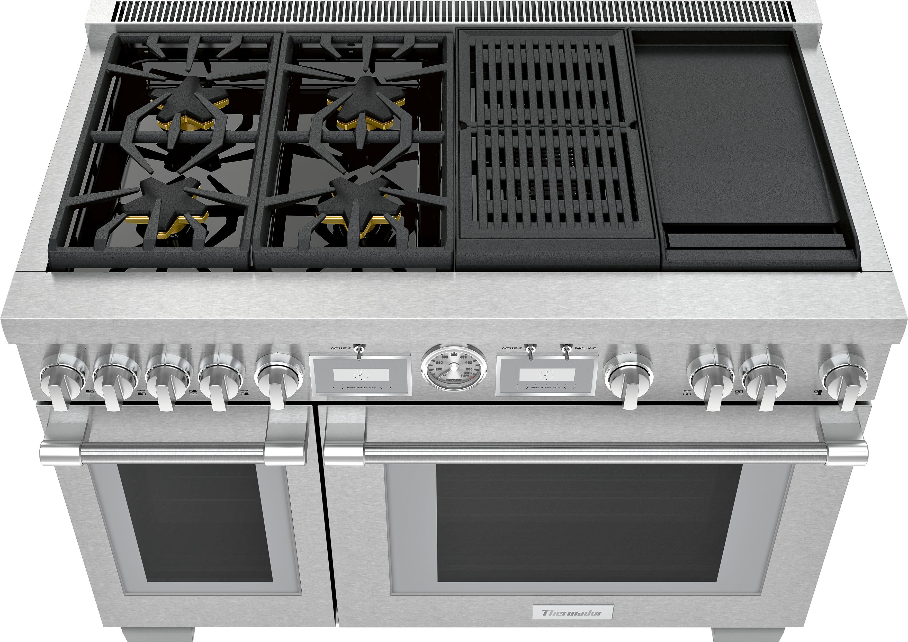PRD484WCGU Thermador Dual Fuel Pro Grand Smart Range with Double Oven - 48 Inch, Stainless Steel-2