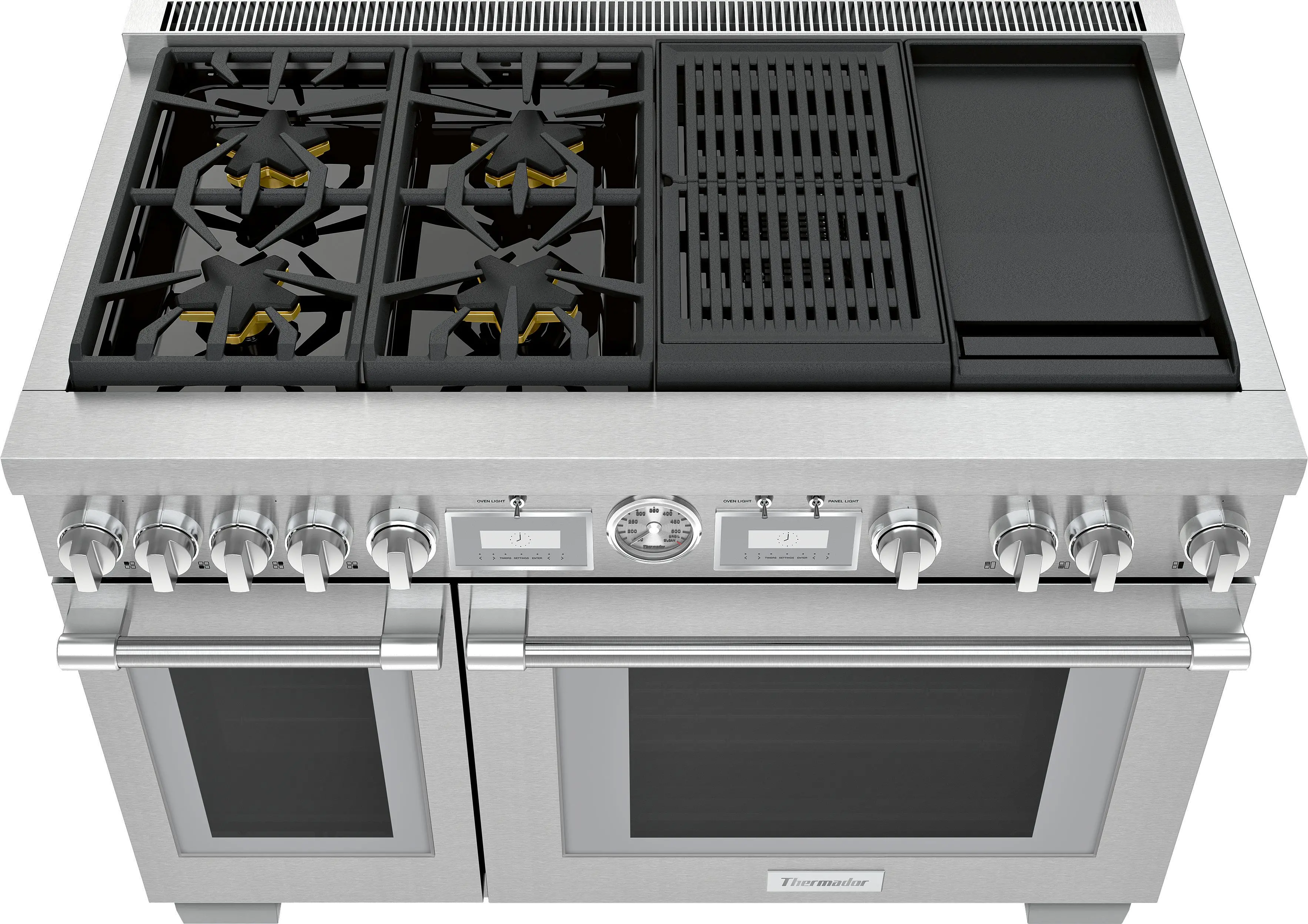 PRD484WCGU Thermador Dual Fuel Pro Grand Smart Range with Double Oven - 48 Inch, Stainless Steel-2