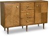 Natural Brown Dining Room Sideboard - Modern Eclectic