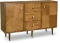 Natural Brown Dining Room Sideboard - Modern Eclectic