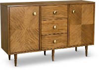 Natural Brown Dining Room Sideboard - Modern Eclectic