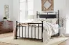 Farmhouse Black King Metal Bed - Barton
