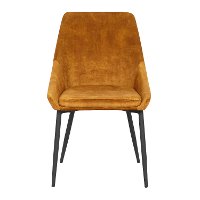 CH-DIANA BKVY2 Contemporary Golden Yellow Velvet Dining Room Chair ( Set of 2) - Diana-2