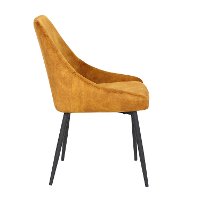 CH-DIANA BKVY2 Contemporary Golden Yellow Velvet Dining Room Chair ( Set of 2) - Diana-4