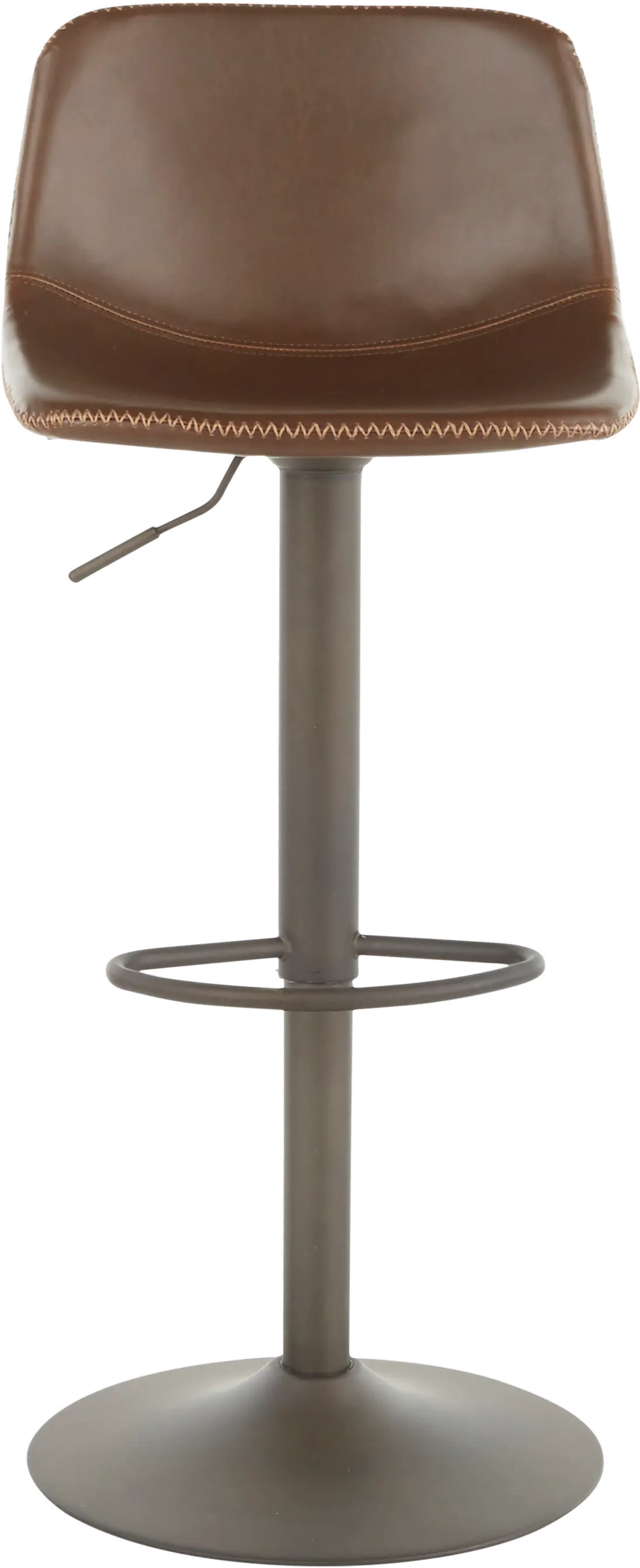 BS-DUKE ANBN2 Industrial Metal Adjustable Height Swivel Bar Stool (Set of 2) - Duke-3