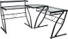 Constellation Black Metal L-Shape Desk