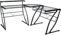 Constellation Black Metal L-Shape Desk