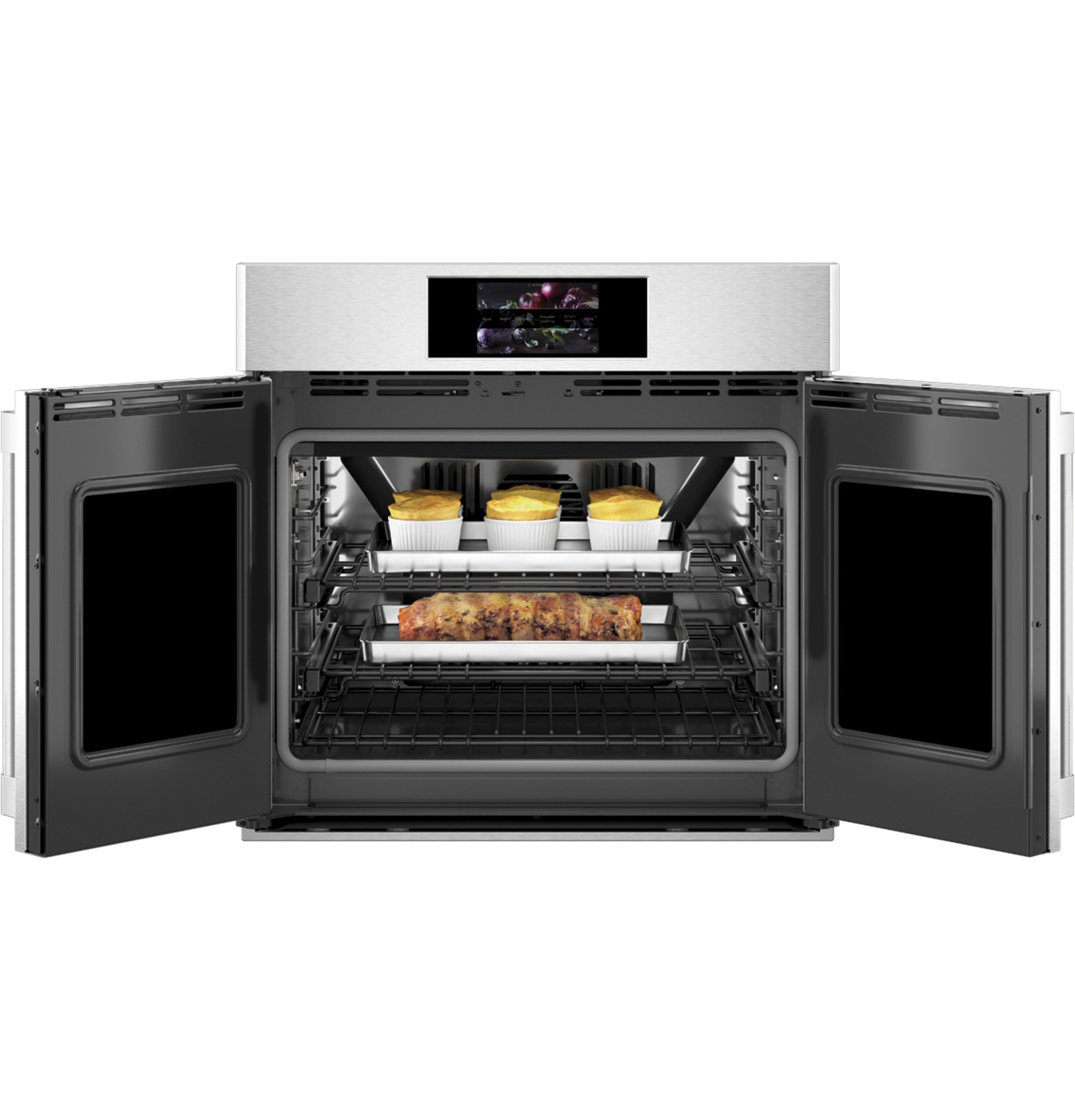ZTSX1FPSNSS Monogram French Door Single Wall Oven with Convection and Smart Home Features - 30 Inch-2