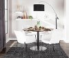 DC-DANIELLA BKCR2 Contemporary White Dining Room Arm Chair (Set of 2) - Daniella