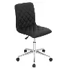 OC-TW-CAV BK Caviar Black Faux Leather Office Chair