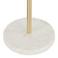 LS-CHLOE WMB AUW Contemporary Gold Metal Floor Lamp with Glass Shelf and White Marble Base-6