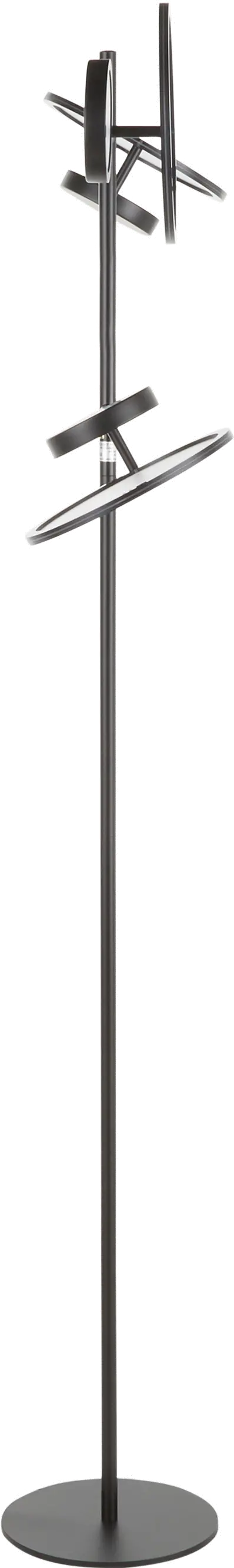 L-ECLUPSEFL BK Contemporary Black Metal 3 Light Floor Lamp-3