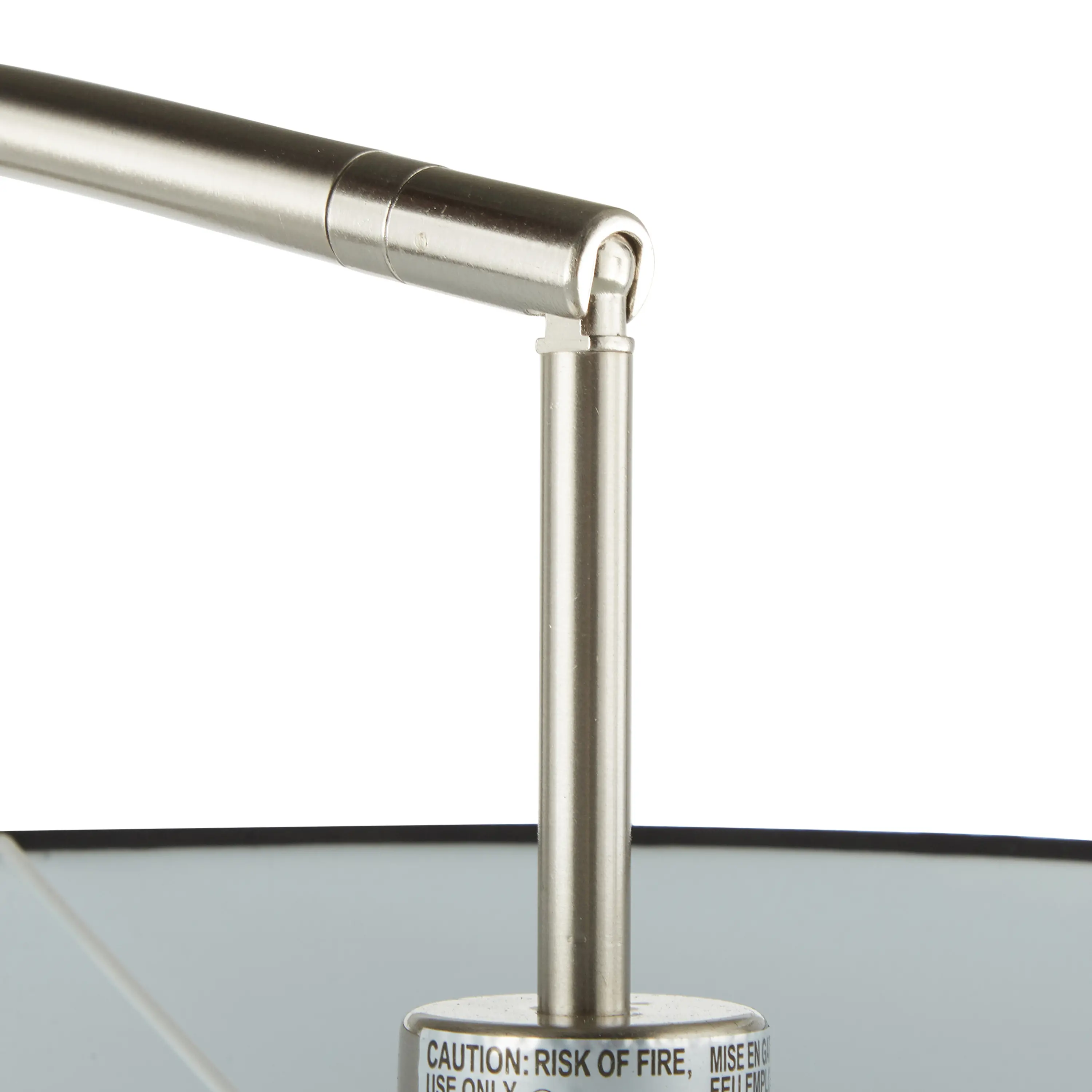 LS-MILAN2 BKBK Contemporary Black Marble and Linen Curved Floor Lamp-7