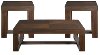 Rustic Cherry Brown Occasional Table 3 Pack - Hardy