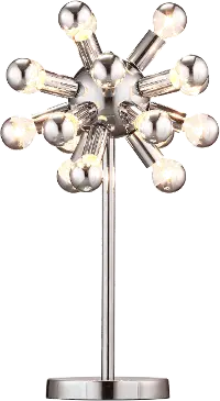 Modern Chrome Table Lamp - Pulsar
